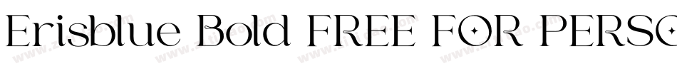 Erisblue Bold FREE FOR PERSONAL USE ONLY字体转换